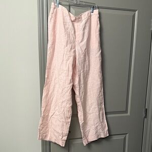 Madewell Pink Wide Leg Pants